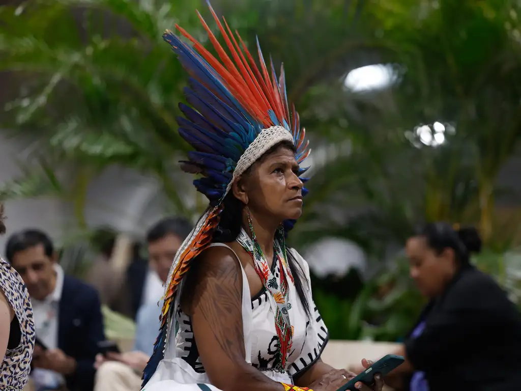 Presidente da Funai e movimento indígena espera avanço nas demarcações durante a COP30 (Foto: Tânia Rêgo/Agência Brasil)