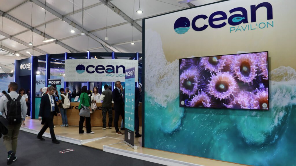 Pavilhão dos Oceanos na COP30 (Foto: Divulgação/COP30)