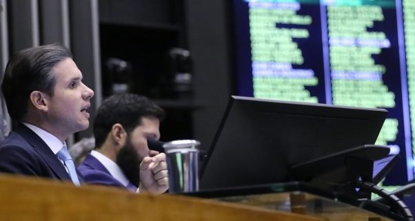Discussão e votação de propostas legislativas. Presidente da Câmara dos Deputados, Hugo Motta (REPUBLICANOS - PB)