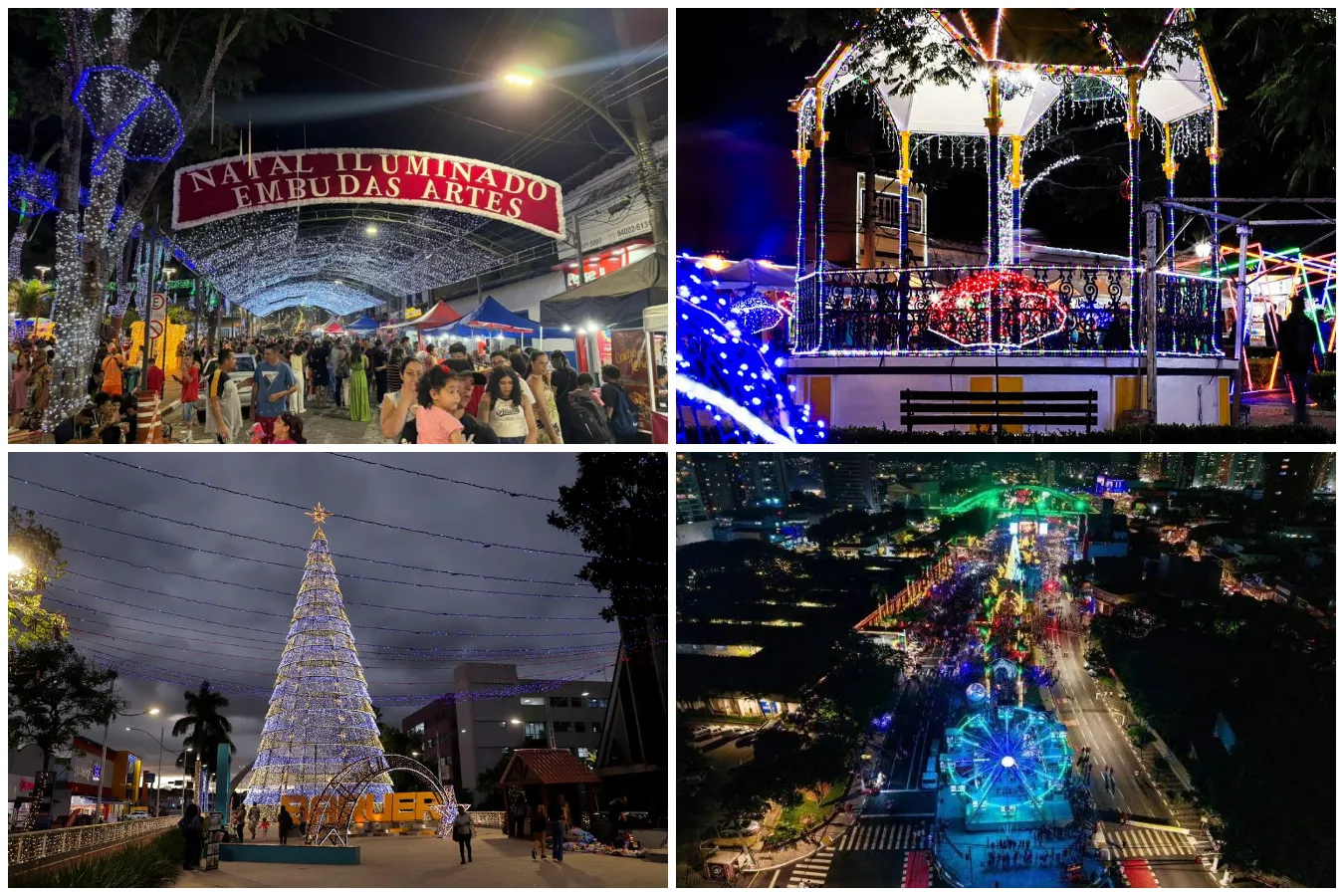 roteiro de atrações natalinas na região oeste