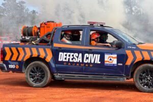 Defesa Civil de Cajamar participa de treinamento e simulado de incêndio em vegetação em Franco da Rocha