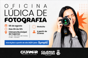 Cajamar recebe Oficina Lúdica de Fotografia com inscrições abertas