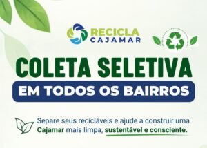 Coleta Seletiva ajuda a preservar o meio ambiente e está disponível em todos os bairros de Cajamar