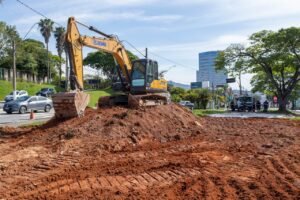 Em frente ao Parque da Uva, novo monumento vai celebrar a história da Uva Niagara; obras já começaram